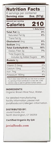 JOVIAL PASTA BRWNRCE ORG PENNE R 12OZ
