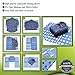 Huji Adjustable Fast Easy Clothes T-Shirts Laundry Blue Folding Board Organizer Laundry Liners (Blue, Laundry Folding Board)…
