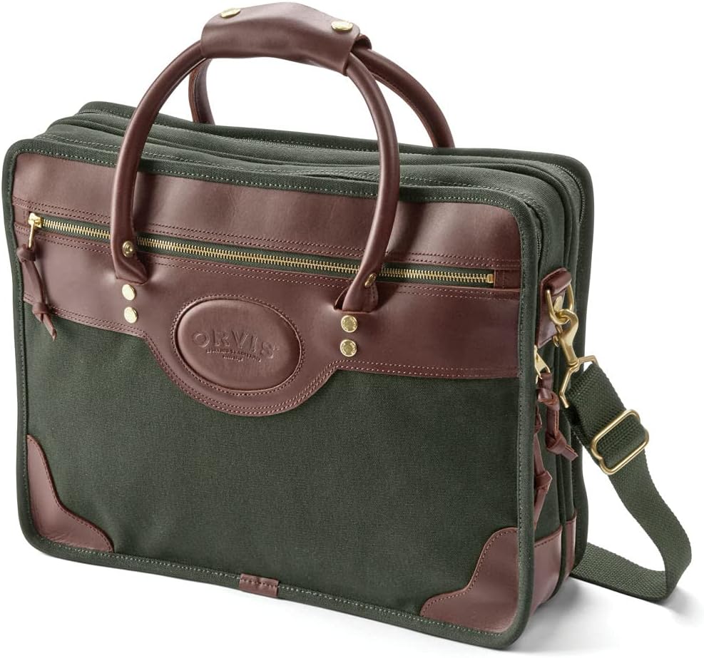 orvis leather bag