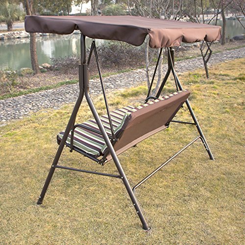 Bestmart INC Outdoor Garden Yard Patio Streamer Seat Relaxer Balcony Canopy Porch Swing Glider Hammock