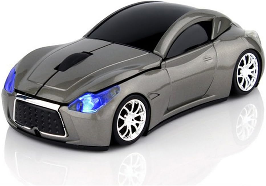 USB Wireless Mouse Sports Car Mouse Computer Optical Mice with LED flash light