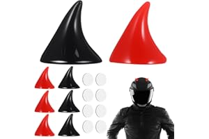 CALLARON 8Pcs Horn Helmet Decoration, Halloween Devil Horns, Adhesive Motorcycle Helmet Accessories, Detachable Cartoon Anime Demon Horn Headdress