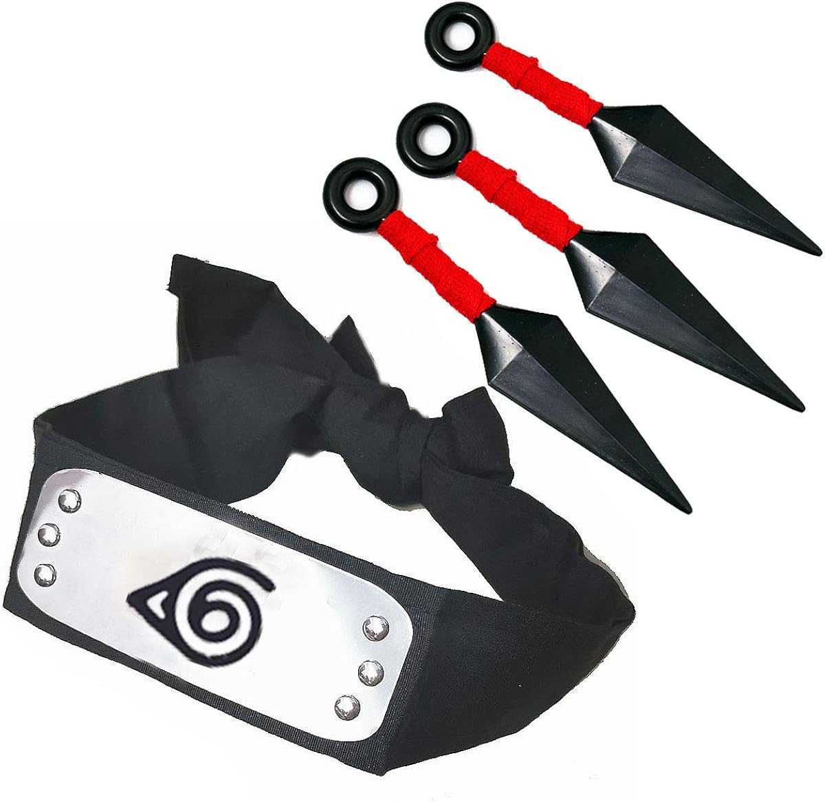 IDOXE Konoha Leaf Village Shinobi Headband Ninja Props Kunai Anime