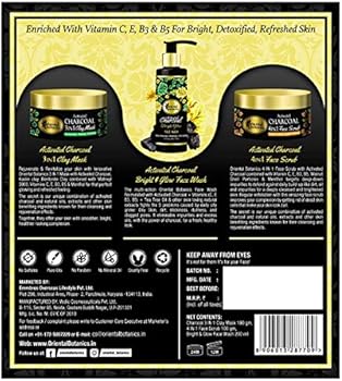 oriental botanics charcoal face wash