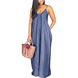 full length denim maxi dress