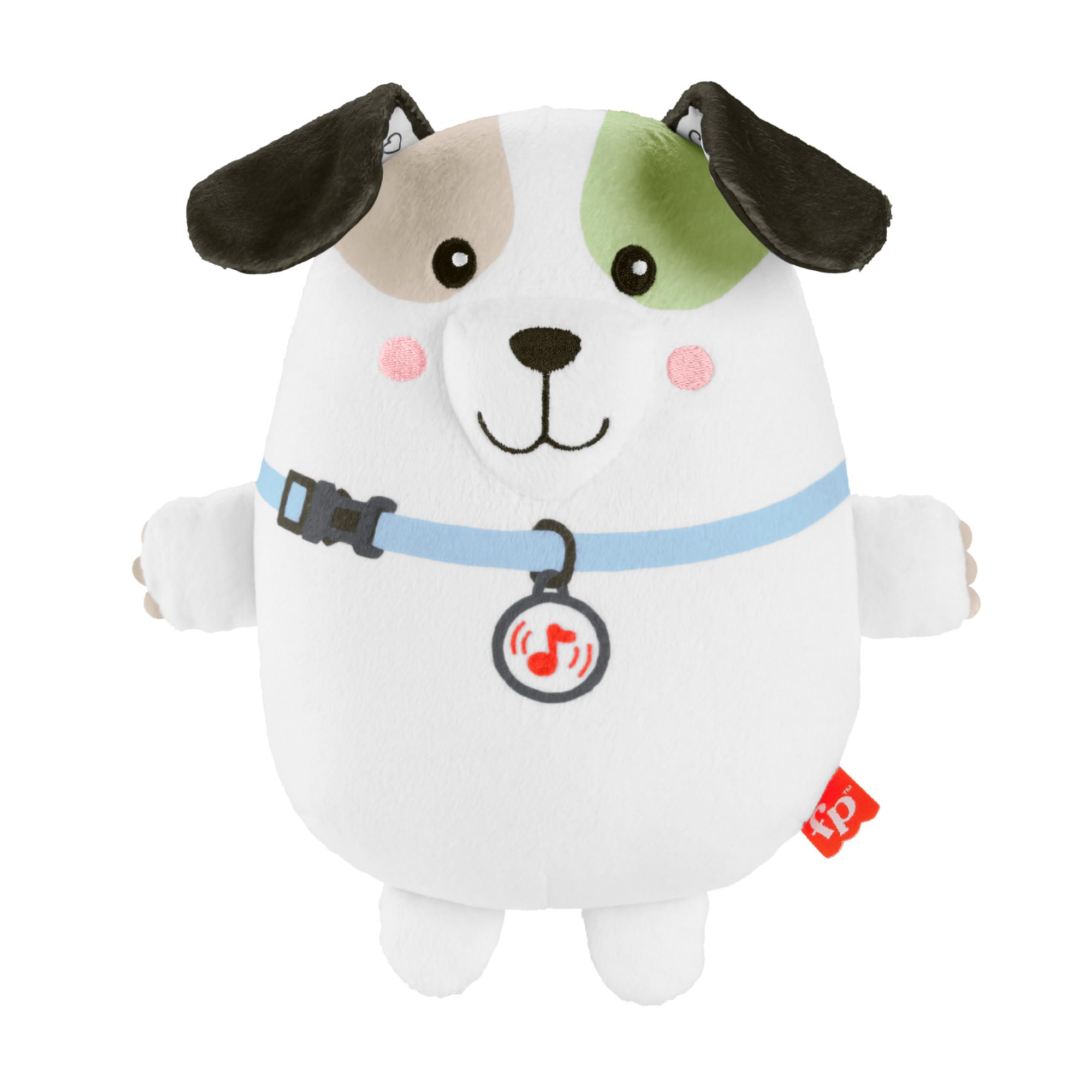 Fisher-Price Baby Plush Toy Calming Vibes Puppy Soother Portable Sound Machine for Newborns, HTJ68