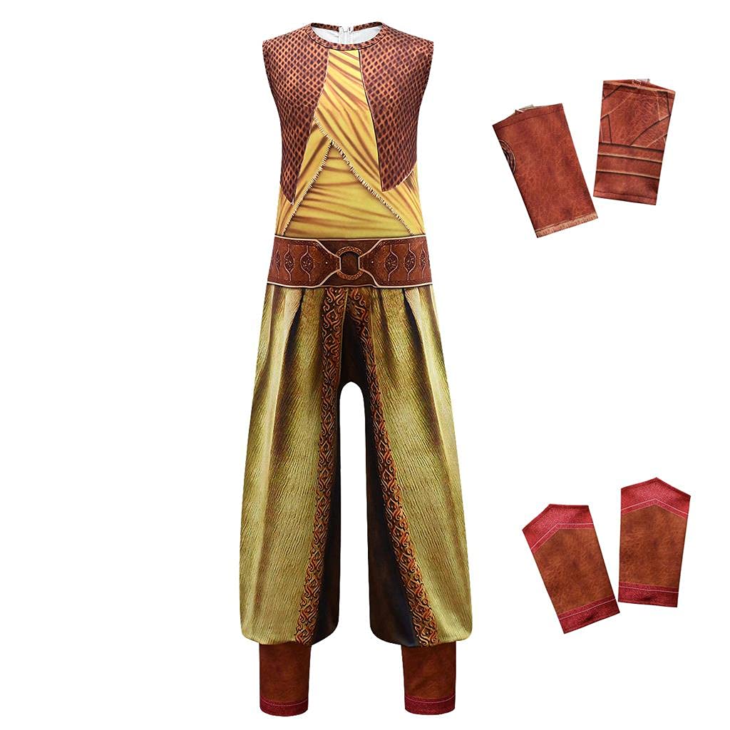 Lito Angels Raya the Last Dragon Costume for Kids Girls Halloween Party Fancy Dress Up Set A (Jumpsuit Only) Age 3-4 Years multicolor 294