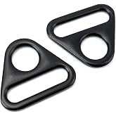 VersaKits 8 Pcs Metal Triangle D Rings for Bags, Purses &amp; Straps | Premium Zinc Alloy Heavy-Duty Construction Wear-Resistant Smooth Finish For Bags, Straps &amp; Sewing Projects