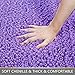 Yimobra Bathroom Rugs Non Slip Washable 32x20 Inch - Ultra Soft Absorbent Chenille Bath Mat, Quick Dry Shaggy Floor Carpet for Tub Shower, Lavender Home Decor Accessories