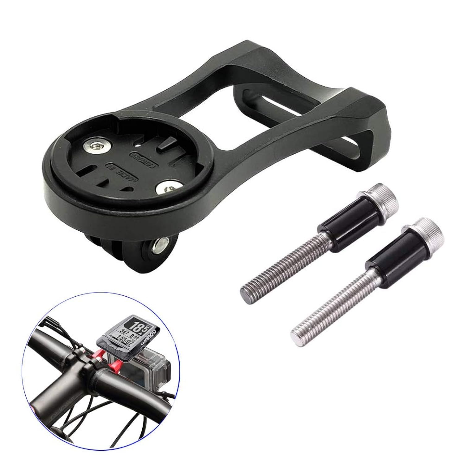 Panmout Best Tek Wahoo Elemnt Bolt Mount, Wahoo Mount for Wahoo Elemnt,Wahoo Elemnt Bolt, Wahoo Elemnt Mini and Bike Light Adapter