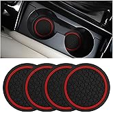 Mandark 4PCS Car Cup Holder Coasters, 2.75 Inch Non-Slip Insert Water Bottle Holder Pads, Dustproof Automotive Interior Acces