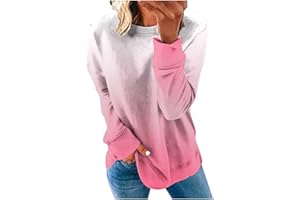 DPTALR Winter Tops for Women 2024 Trendy Crewneck Long Sleeve Shirt Plain Pullover Sweatshirt Lightweight Pullover Shirts