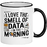Casitika Data Scientist Gift – Funny Data Mug for Co-Worker, Researcher or Analyst – 11 oz Appreciation Cup for Computer Science & Statistics Lovers. (Love The Smell)