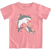 RAISEVERN Girls Clothes Cute Graphic Shirts Kids Short Sleeve T-Shirt Ocean Tee Tops Outifits