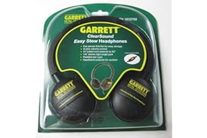 Garrett ClearSound Easy Stow Headphones with In-Line Volume for Metal Detectors