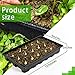 YoleShy 10 Pack Strong Plant Growing Trays, Extra Strength Durable Black Plastic Growing Trays (Without Drain Holes) for Greenhouse and Flowers, Wheatgrass, Sprouting, Plants Growing