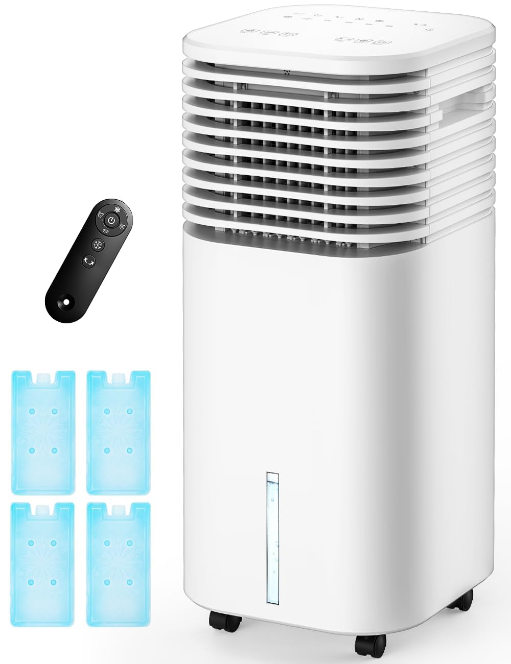 Photo 1 of CENSTECH 4-IN-1 Portable Air Conditioners, Evaporative Air Cooler w/4 Modes & 3 Speeds, 15H Timer for Smart Auto-off, 2-Gal Tank for 20H Cooling,17FT Remote,No Hose Needed,120°Oscillating Swamp Cooler
