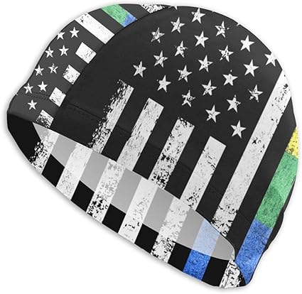 american flag swim cap