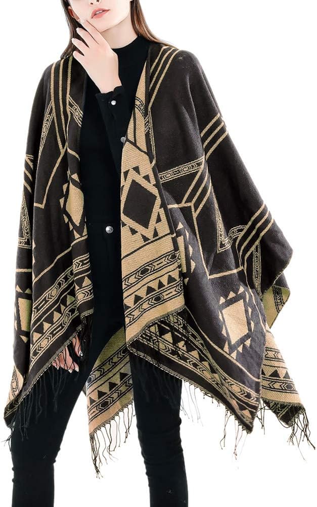 poncho wrap coat