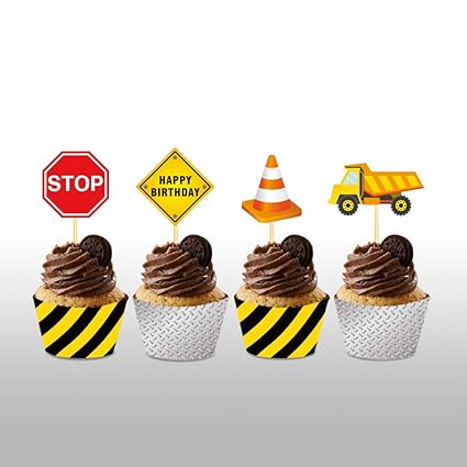 Amazon Com Cc Home Construction Birthday Party Supplies 24 Ct Amazon Com Cc Home Construction Birthday Party Supplies 24 Ct