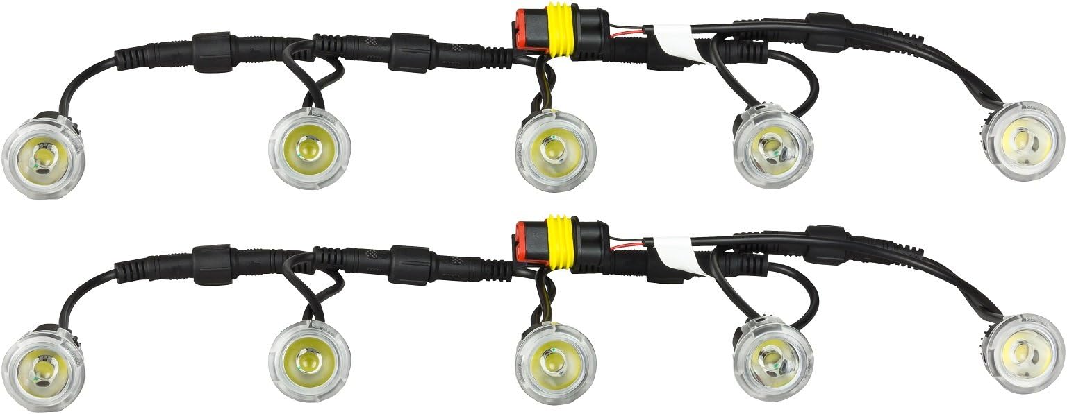 12 V 10 x SMD LEDs DRL Daytime Running LED Flex Light II Colt ZJ0 Z30 TÜV Certification for Mitsubishi ASX CARISMA GALANT EA0 Grandis/Lancer L200 7 CSO Lancer 8 Cyo Outlander I CU0 W Outlander II CW0 W Pajero V60 3 Pajero V80 4 Space Star