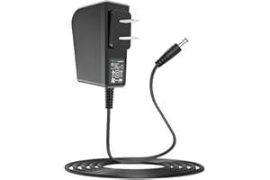 Gonine 9V DC Power Supply 500mA Adapter, Compatible with 9 Volt BOSS Guitar Effect Pedals, Casio Keyboard AD-5/AD-5MU, with Center Negative 2.1mm x 5.5mm Tip.