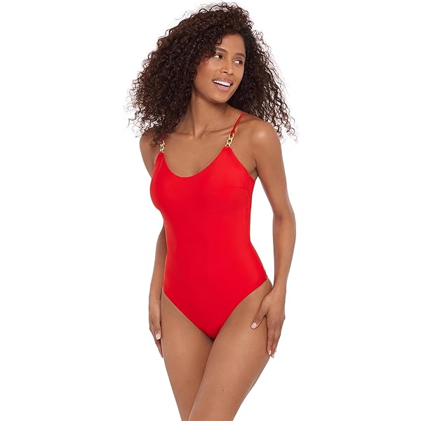 Amazon.com: Andie The Malibu One Piece Cherry Red : Clothing