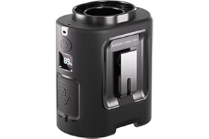 GEWANOLLA Portable Waist Fan, 4 Speeds 13000RPM Strong Airflow, belt fan with up to 22H of Working Time, Hands-Free Neck Fan, Rechargeable Wearable Personal Fan for Outdoor, Hiking,Jobsite, Farms