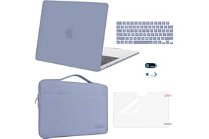 MOSISO Compatible with MacBook Air 13 inch Case 2025 2024 2023 2022 M4 A3240 M3 A3113 M2 A2681, Hard Shell&Sleeve Bag&Keyboar