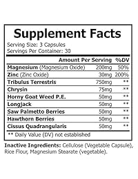 Testo Xplode Testosterone Booster for Men - Ayuda a construir músculos y quemar grasa, aumentar...