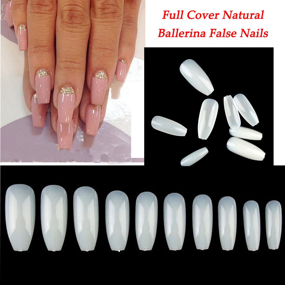 Coffin Nails 500pcs Full Cover Acrylic 