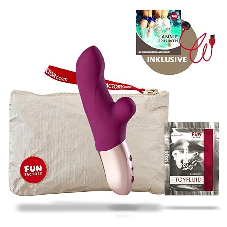 Fun Factory PEARLY violett Vibrator für Klitoris und G Punkt (inklusive Tasche + Gleitgel)