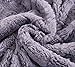 DaDa Bedding Lavish Throw Blanket - Castle Royalty Soft Warm Plush - Faux Fur Textured Sherpa Fleece - Embossed Cool Grey & White - 63
