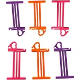JILINWEI Large Yarn Bobbins for Crochet, 6Pcs Yarn Bobbin with Stitch Marker Preventing Tangles, 4'' Yarn Thread Bobbins for Knitting, 3 Color