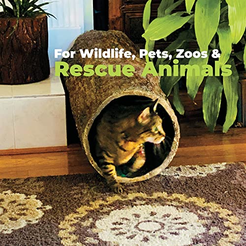 Hidden Hideaway Large Weatherproof Hollow Log Hideout for Rabbits, Pets & Rescue Animals