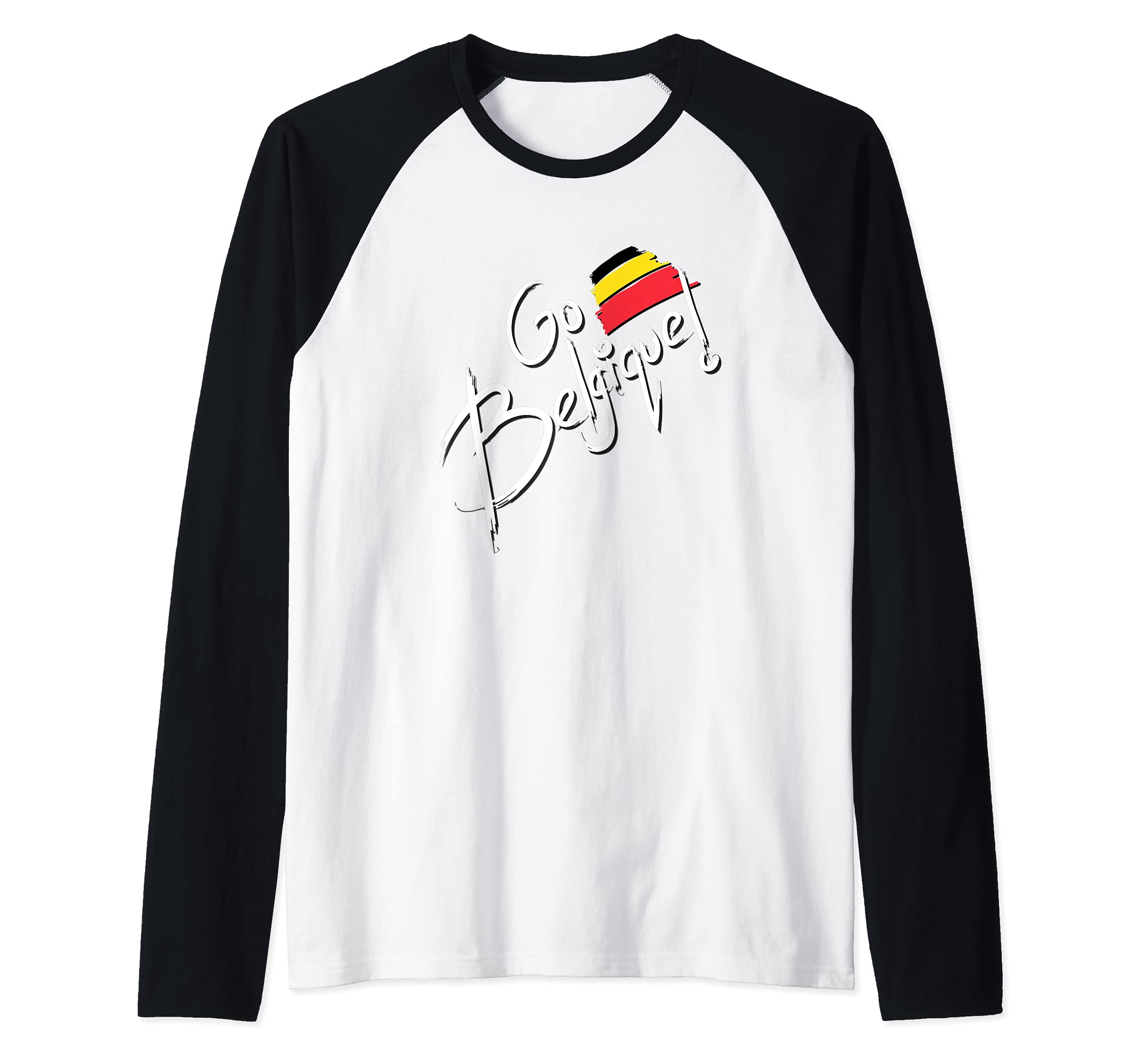 Flag Belgium Raglan Baseball Tee