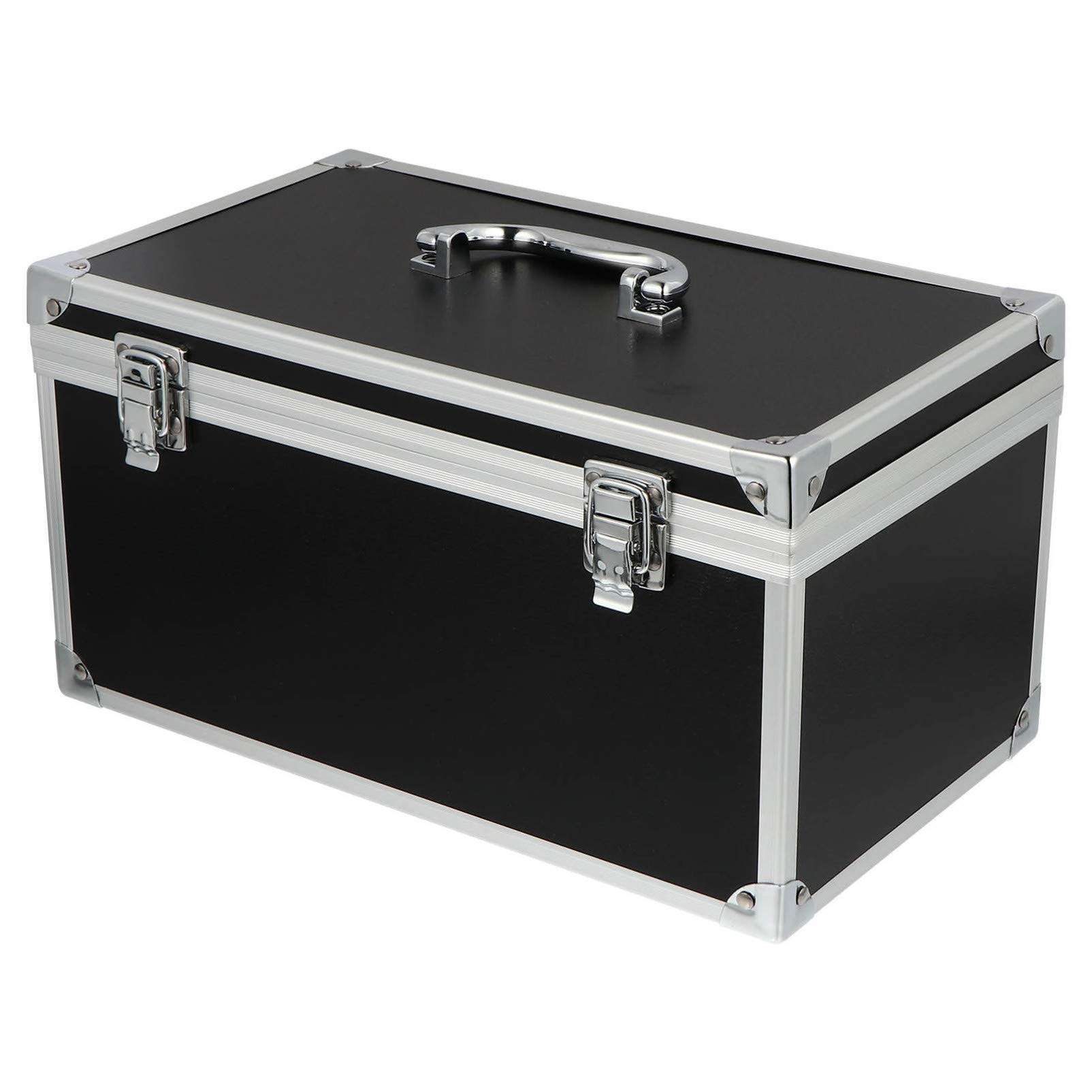 Tool Box Aluminum Hard Tool Case Waterproof Carrying Case Portable Test Cameras Tools Parts and Accessories Storage Box 29X16X15cm Tool Box Organizer