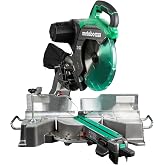 Metabo HPT 12-Inch Dual Bevel Sliding Miter Saw, C12RSH3 | Precision Angles, 9 Detent Stops, Xact Cut Shadow Line, 4000 RPM No-Load Speed, 45&deg; Left and Right Range