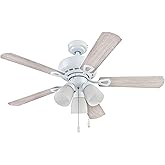 Portage Bay 51444 Miller Park Ceiling Fan, 44, White