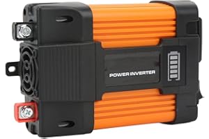 Thonlai 4000W Modified Sine Wave Inverter, Intelligent Car Inverter with Universal Socket and Dual Fast Charging USB Ports, w