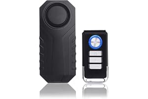 EBUYFIRE Bike Alarm with Remote Control, Anti-Theft Bicycle Scooter Motorcycle Super Loud 113dB Alarm Security Vibration Motion Sensor Alarm