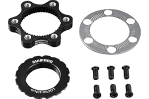 SHIMANO Centerlock to 6-Bolt Rotor Adapter Black, One Size