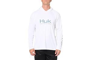 HUK Men's Pursuit Vented Long Sleeve Hoodie, Fishing Shirt with Hood