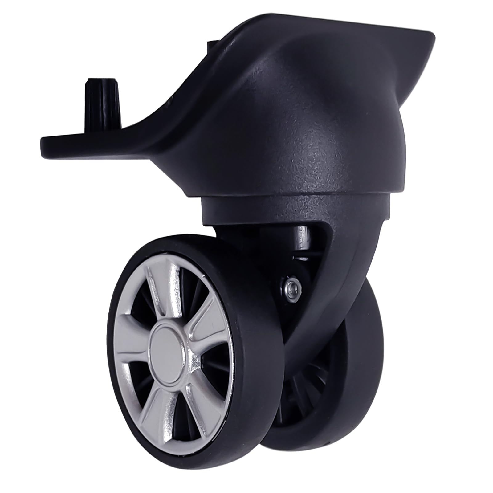 NUOZE Spinner Luggage Wheels Replacement for Suitcase, Wheels Parts Roller Suitcase Tourister Travel Trunk Caster Luggage Replacement Kit (Sliver- 2pcs)