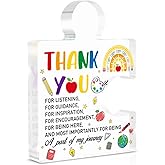 Thank You Appreciation Gift for Teacher - Employee Appreciation Gifts - Teacher Gifts Thank You for Listening Acrylic Puzzle Piece Plaque Home Office Desk Decor