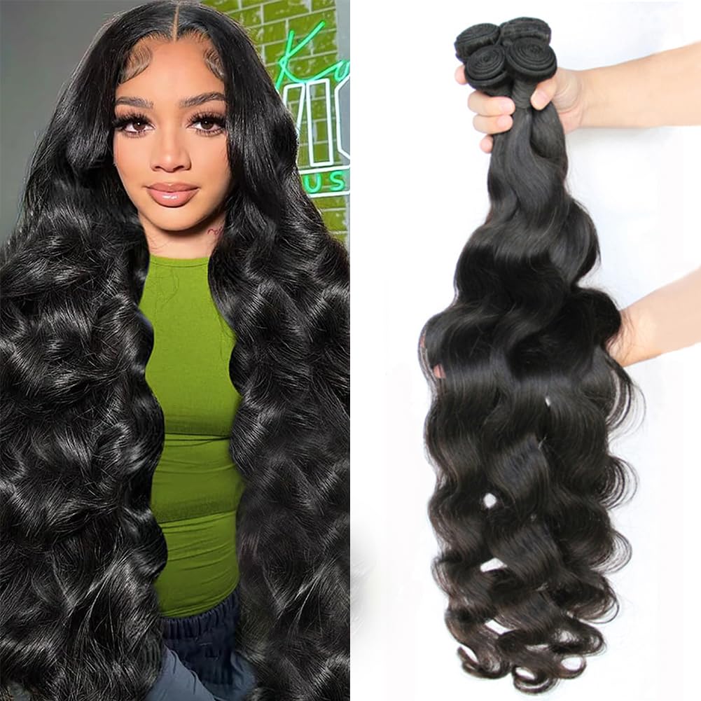 Seekomi Body Wave Bundles Human Hair 12A Brazilian