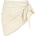 thumbnail image 2 of Koeilay Bride Bathing Suit Wrap Skirt Pearl Cover Up Beach Sarong Sheer 2 of 10