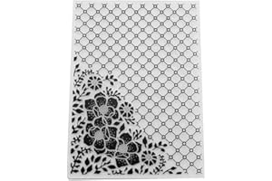 LZBRDY Flower Leaves Circle Dots Line Embossing Folders for Scrapbooking Card Making Christmas Embossing Folders