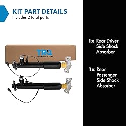 TRQ Rear Shock Absorber Set Driver & Passenger Side
