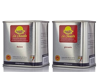 Paprikapulver Geräuchert PREMIUM La Chinata - 1 Süß 70g & 1 Scharf 70g